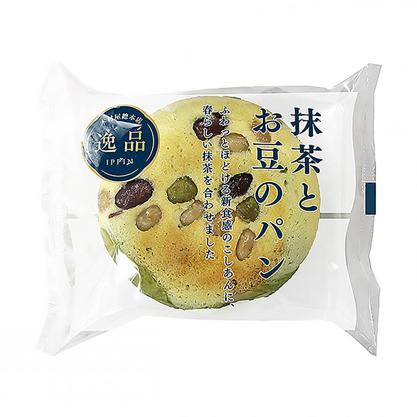 抹茶とお豆のパン（木村屋總本店）2024年3月1日発売