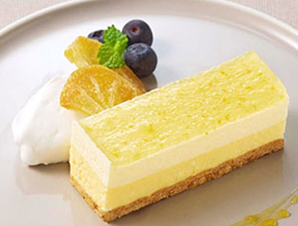 ホテルを中心に引き合いが強くなると期待される「瀬戸内レモンのレアチーズケーキ」