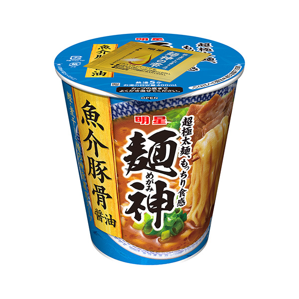 明星　麺神カップ　＜魚介豚骨醤油＞（明星食品）2024年3月18日発売