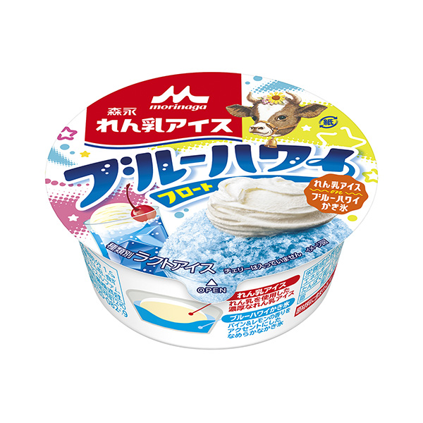 森永れん乳アイス　＜ブルーハワイフロート＞（森永乳業）2024年4月1日発売