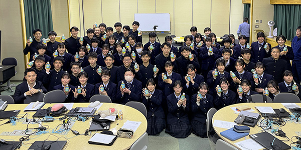 大塚食品の「マッチ」担当者がブランディングをテーマに授業した広島県立西条農業高等学校