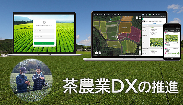 「茶農業DXの推進」（イメージ）