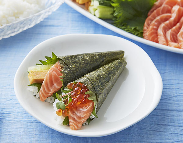 モウイジャパン、ノルウェーサーモン販促　GW・母の日は手巻き寿司