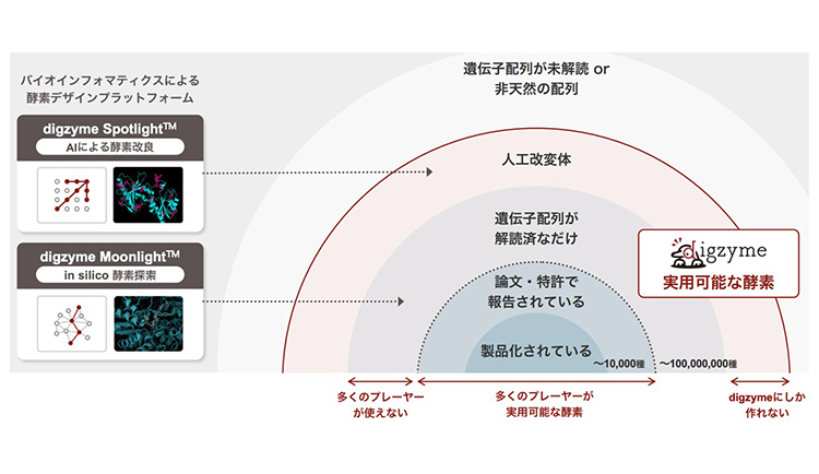 digzyme、酵素開発迅速かつ効率的に　独自のAI解析技術活用