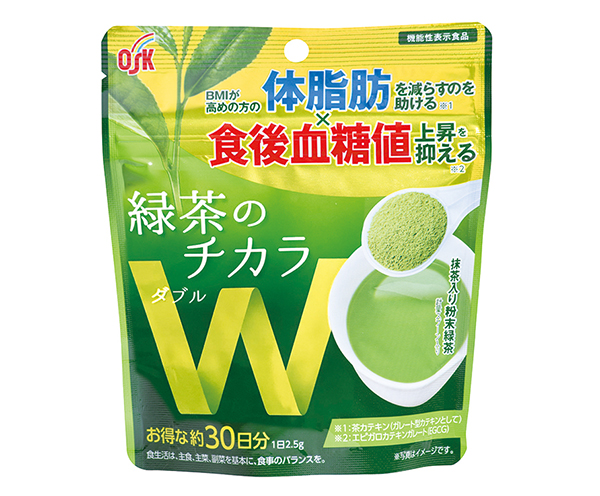 麦茶・健康茶特集：小谷穀粉　機能性表示食品「緑茶のチカラW」人気