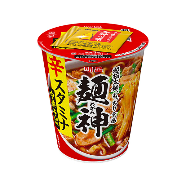 明星　麺神カップ　＜辛スタミナ中華そば＞（明星食品）2024年6月10日発売