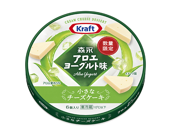 森永乳業、チーズデザートからアロエヨーグルト味発売