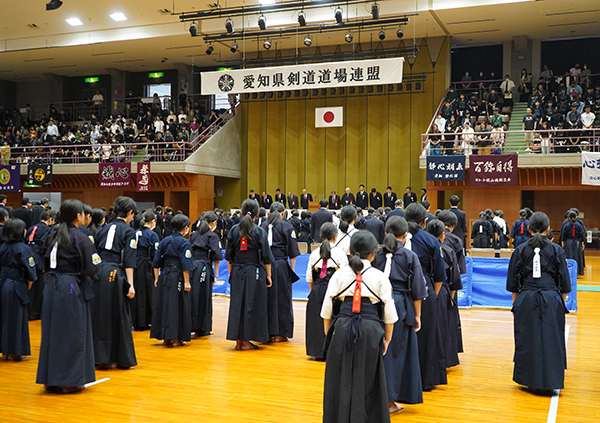 スジャータめいらくグループ後援　愛知県剣道大会開催　847人の小中学生参加