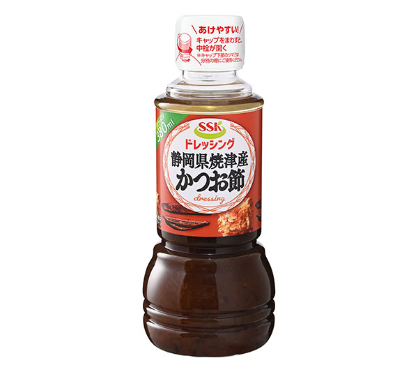 「SSK 静岡県焼津産かつお節ドレッシング」（内容量380ml）