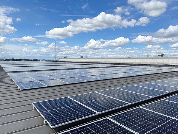 大府東海センターで自社利用を開始した太陽光発電