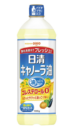 日清オイリオグループが値上げする「日清キャノーラ油」（１０００グラム入り）（同社提供）