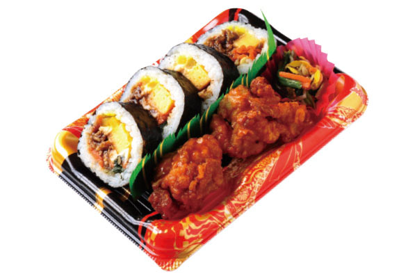 日韓友好すし　「チーズ入り！韓国風キンパ弁当」　430円（税込み）264g