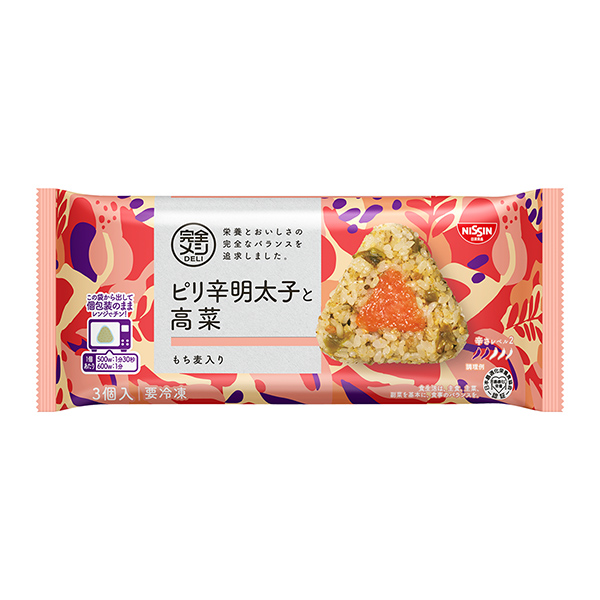 冷凍　完全メシ　DELI　＜ピリ辛明太子と高菜＞　おにぎり