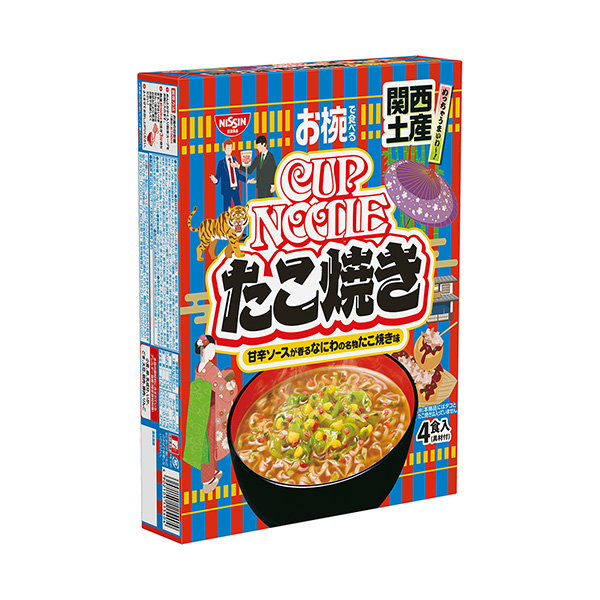 お椀で食べるご当地カップヌードル　＜関西土産たこ焼き味＞（日清食品）2024…