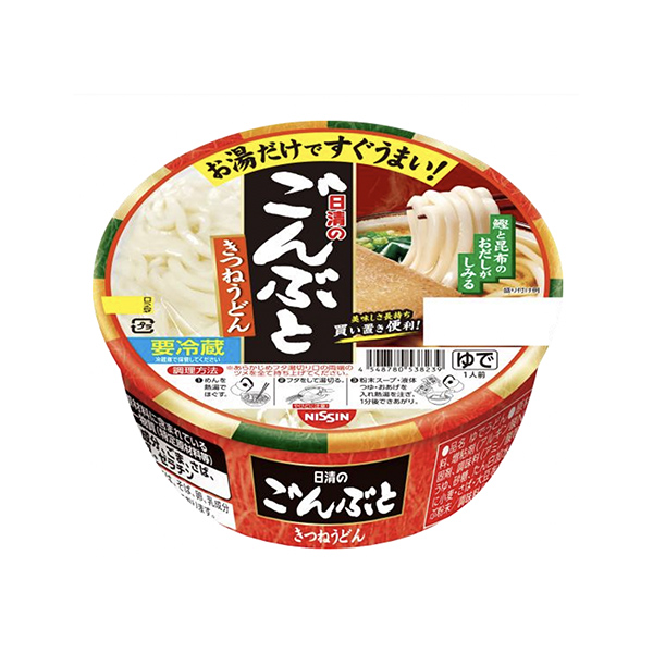 日清のごんぶと　きつねうどん（日清食品チルド）2024年9月1日発売