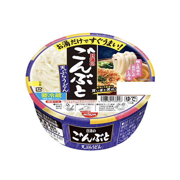 日清のごんぶと　天ぷらうどん（日清食品チルド）2024年9月1日発売