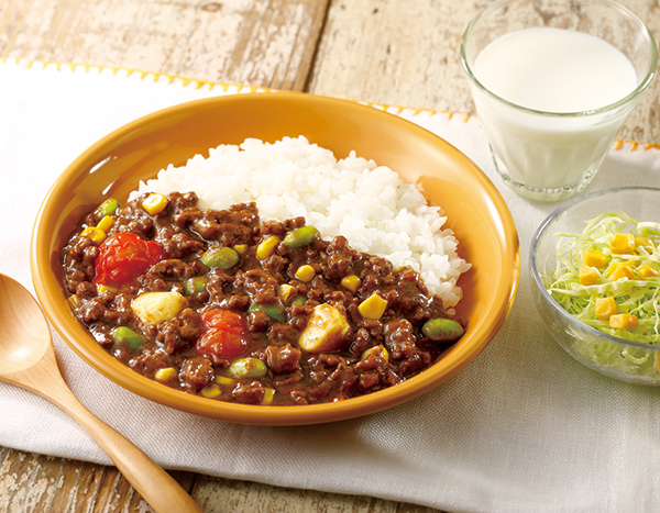 カラフル野菜のキーマカレー