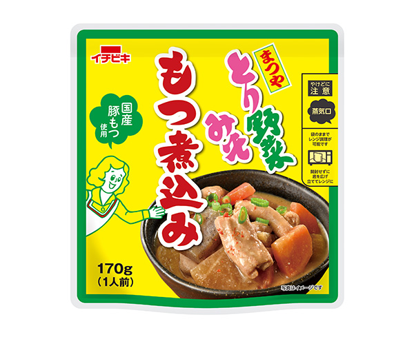 イチビキ、「とり野菜みそもつ煮込み」発売