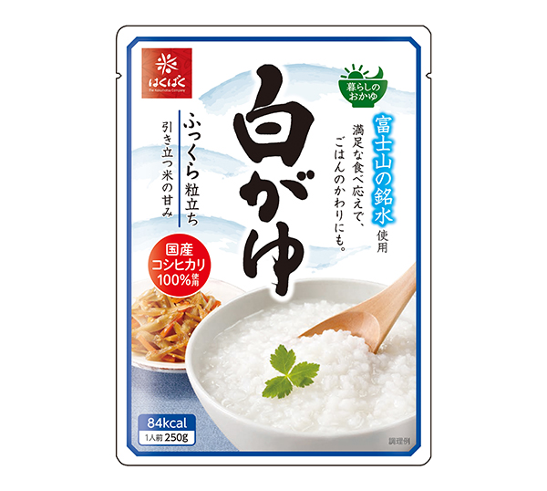 災害食特集：はくばく　レトルトがゆ順調拡大