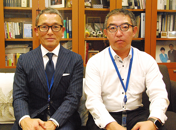 エデンレッドジャパン・天野総太郎社長（左）とクレアブ・山本祐也アソシエイトディレクター