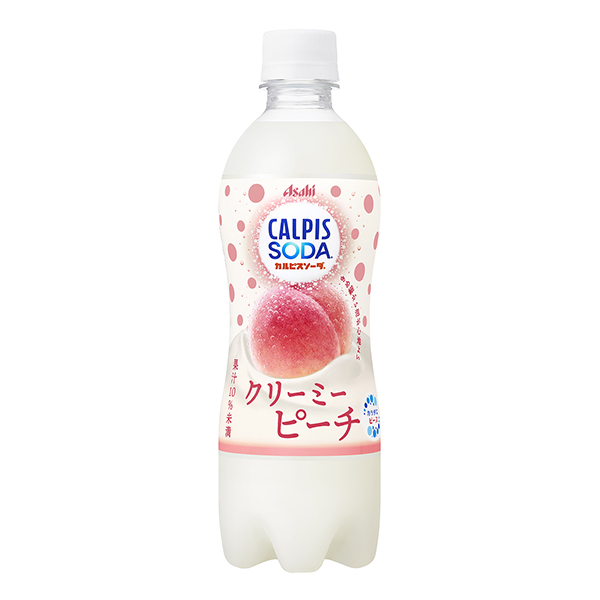 カルピスソーダ　＜クリーミーピーチ＞（アサヒ飲料）2024年8月27日発売