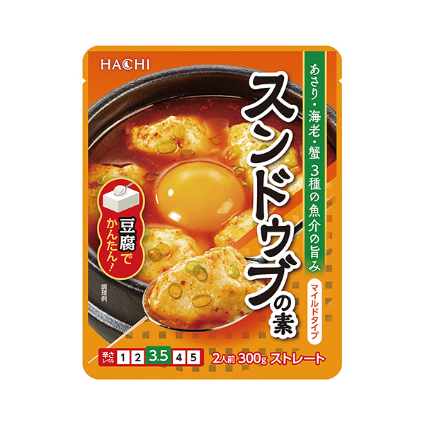 スンドゥブの素　＜マイルドタイプ＞（ハチ食品）2024年9月2日発売