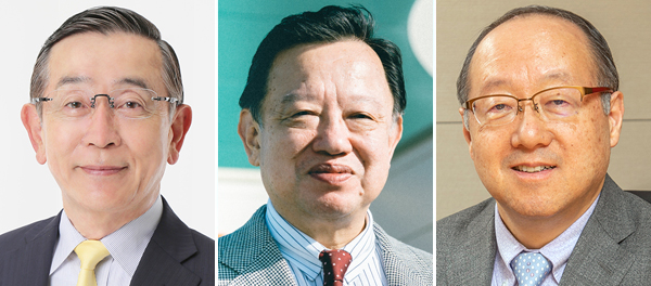 左から宗次徳二氏、平井浩一郎氏、丸谷智保氏