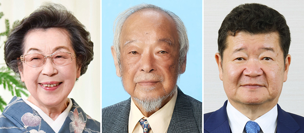 左から江上栄子氏、石毛直道氏、渡邊直人氏