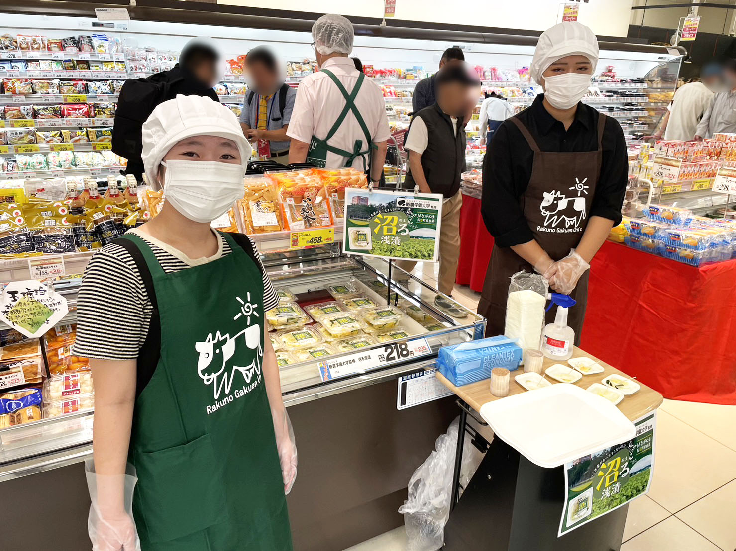 店頭での試食販売