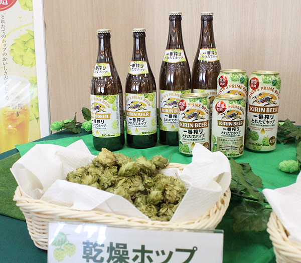 「一番搾り　とれたてホップ生ビール」