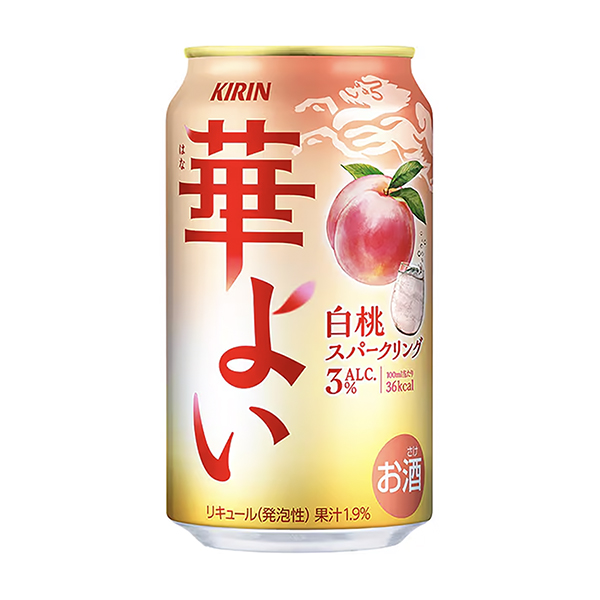 キリン　華よい　＜白桃スパークリング＞（キリンビール）2024年9月24日発…