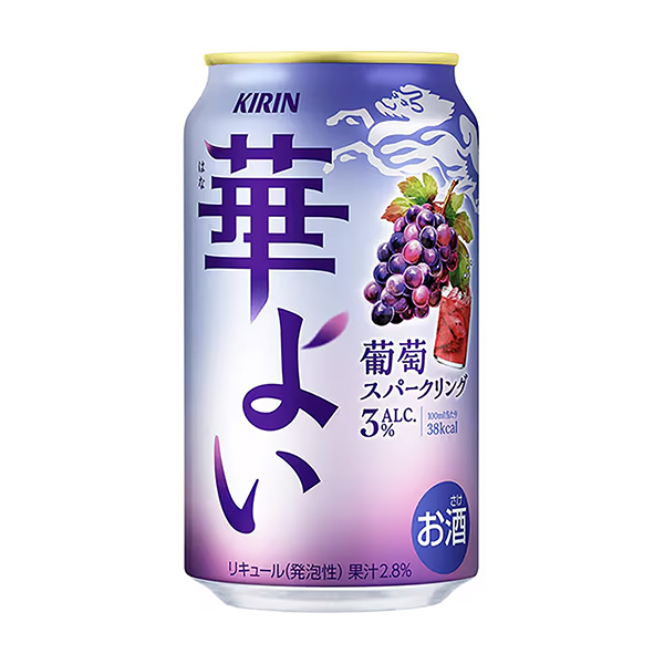 キリン　華よい　＜葡萄スパークリング＞（キリンビール）2024年9月24日発…