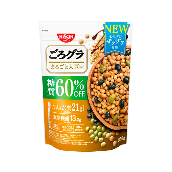 ごろグラ　糖質60%オフ　＜まるごと大豆＞（日清シスコ）2024年9月30日…