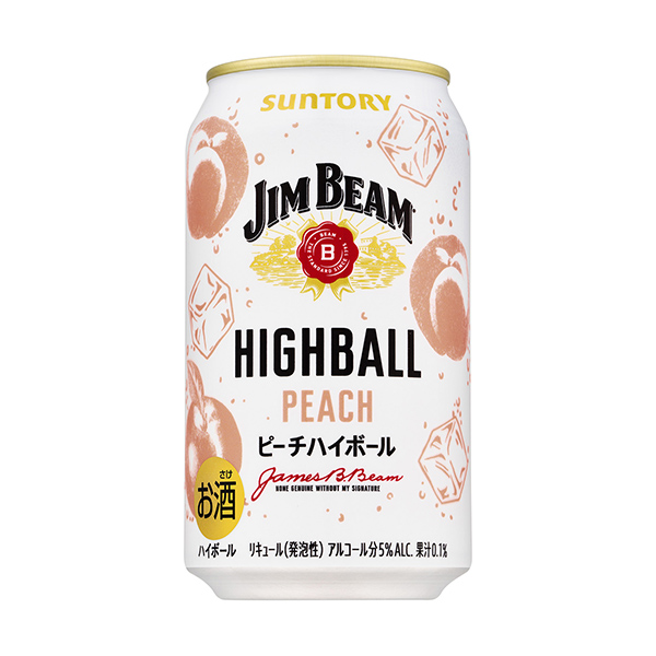 ジムビーム　ハイボール缶＜ピーチハイボール＞（サントリー）2024年11月2…