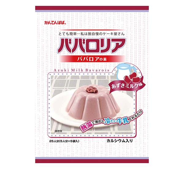 伊那食品工業、「かんてんぱぱババロリア」　新味「あずきミルク味」追加