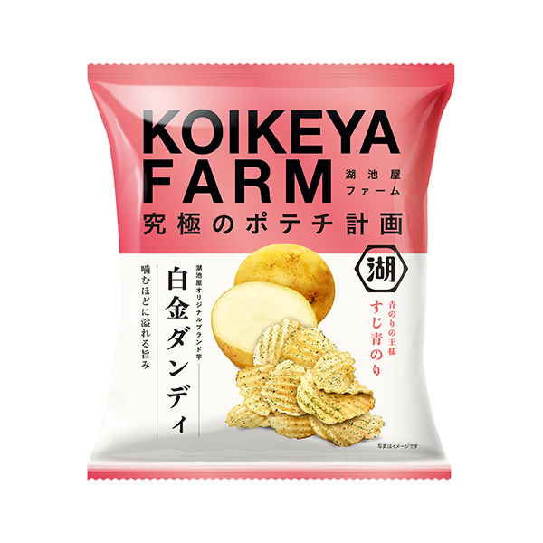 KOIKEYA　FARM＜白金ダンディ　すじ青のり＞（湖池屋）2024年10…