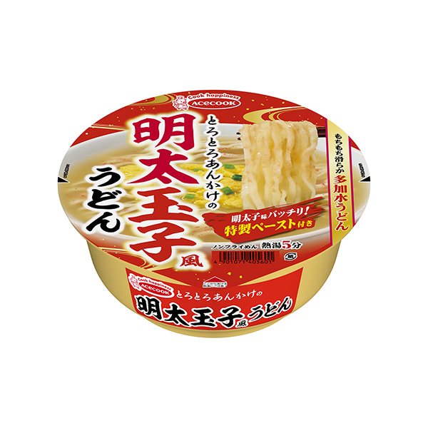 とろとろあんかけの明太玉子風うどん（エースコック）2024年10月28日発売