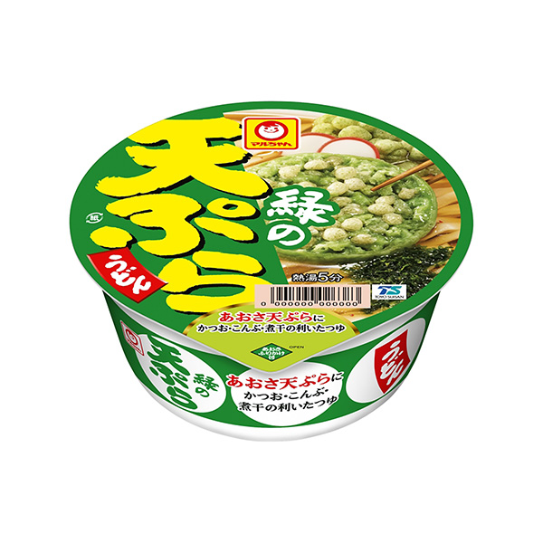 マルちゃん　緑の天ぷらうどん（東洋水産）2024年10月28日発売