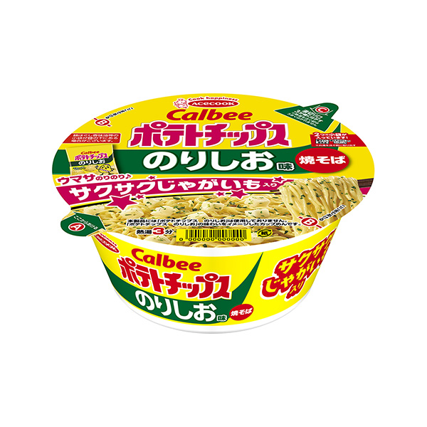 カルビーのりしお味焼そば　サクサクじゃがいも入り（エースコック）2024年1…