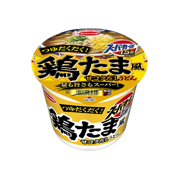 スーパーカップ 1.5 倍　＜鶏たま風甘コクだしうどん＞（エースコック）20…