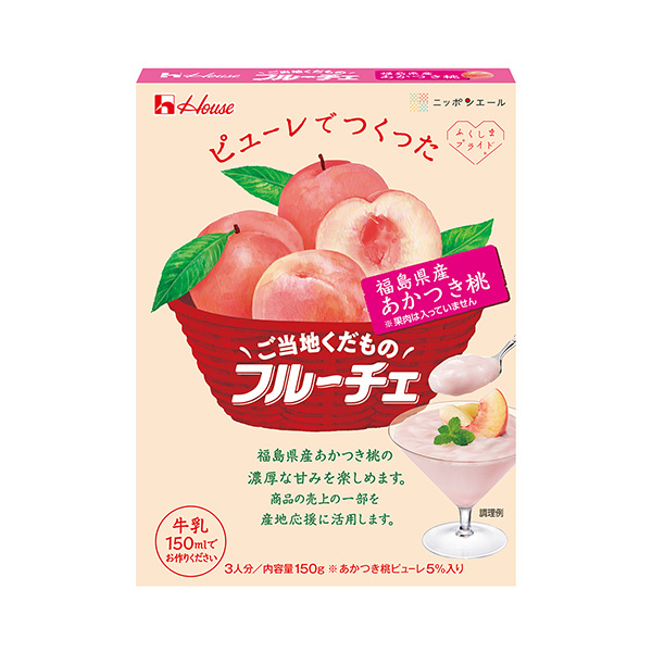 ご当地くだものフルーチェ＜福島県産あかつき桃＞（ハウス食品）2025年1月1…