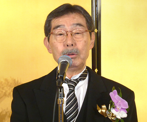 マスキチ・金田雅律社長　旭小受章祝賀会開催