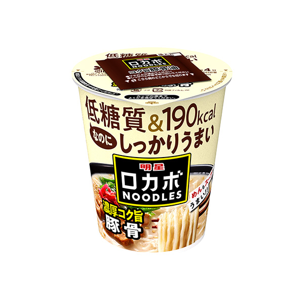 明星　ロカボNOODLES　＜濃厚コク旨豚骨＞（明星食品）2025年3月31…