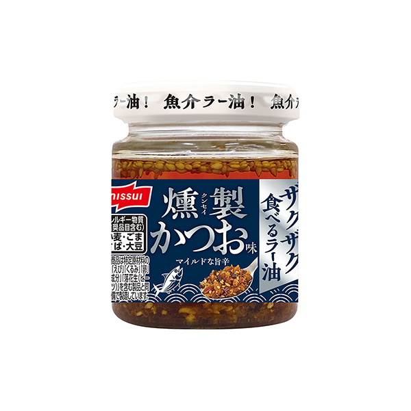 ザクザク食べるラー油＜燻製かつお味＞（ニッスイ）2025年3月1日発売