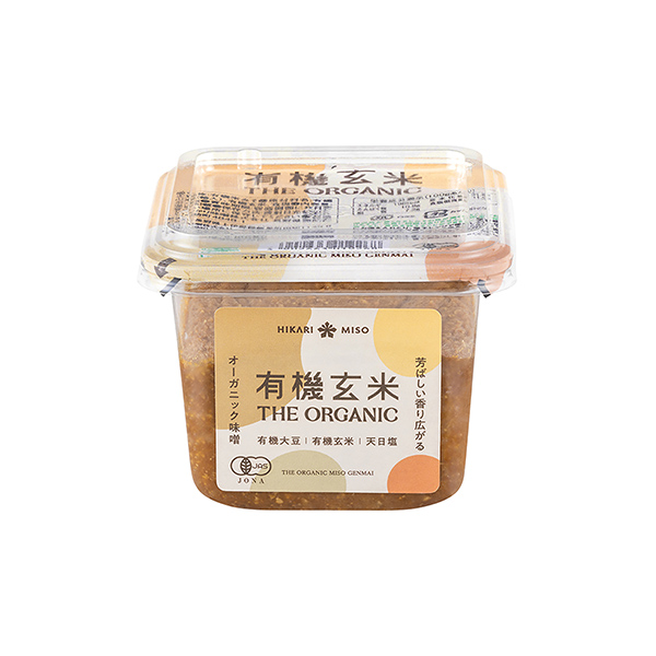 THE　ORGANIC＜有機玄米＞（ひかり味噌）2025年3月1日発売