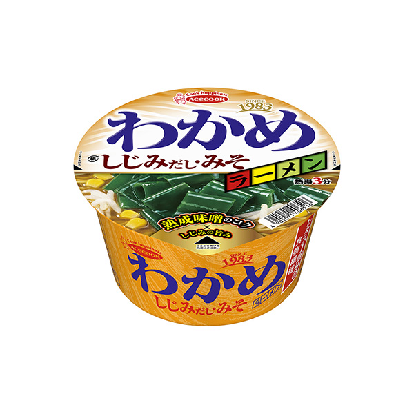 わかめラーメン＜しじみだし・みそ＞（エースコック）2025年2月3日発売