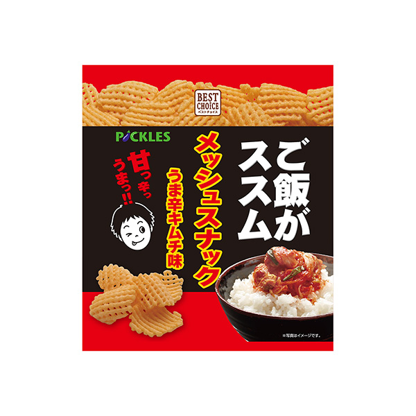 メッシュスナック＜うま辛キムチ味＞（クリート）2025年2月24日発売