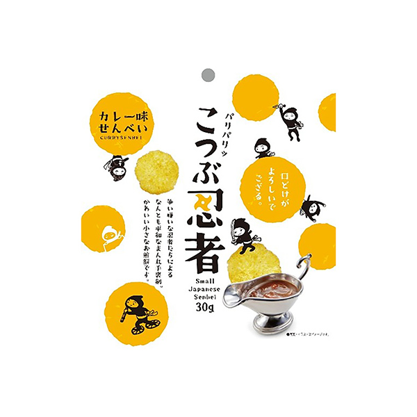 こつぶ忍者＜カレー味＞せんべい（クリート）2025年3月3日発売