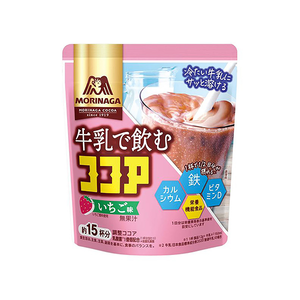 牛乳で飲むココア　＜いちご味＞（森永製菓）2025年3月18日発売
