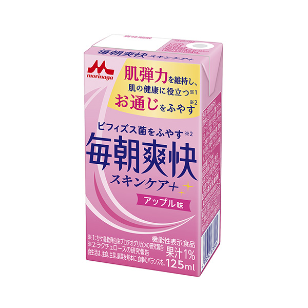 毎朝爽快＜スキンケア＋　アップル味＞（森永乳業）2025年4月1日発売